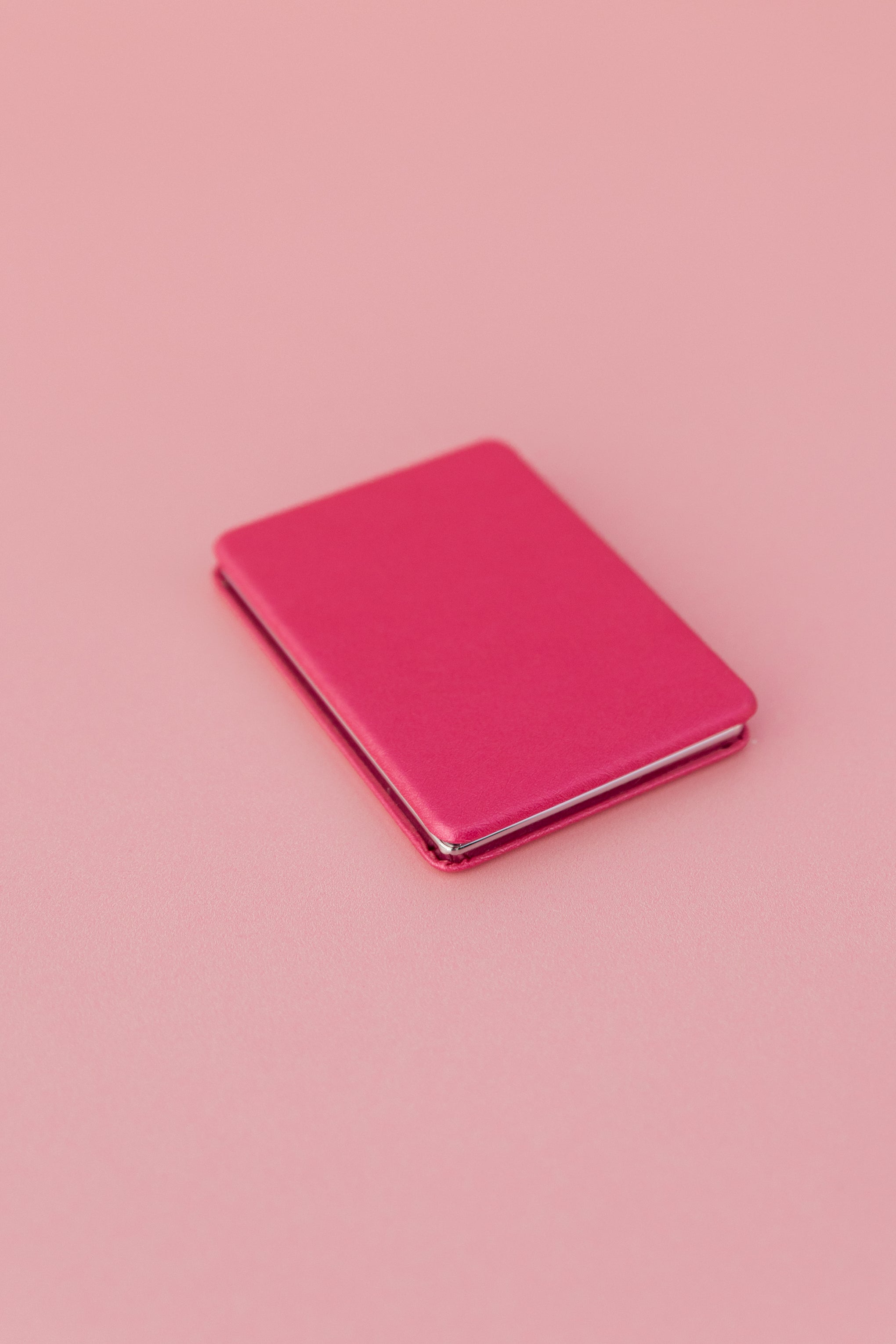 Pocket Mirror in Metallic Pink