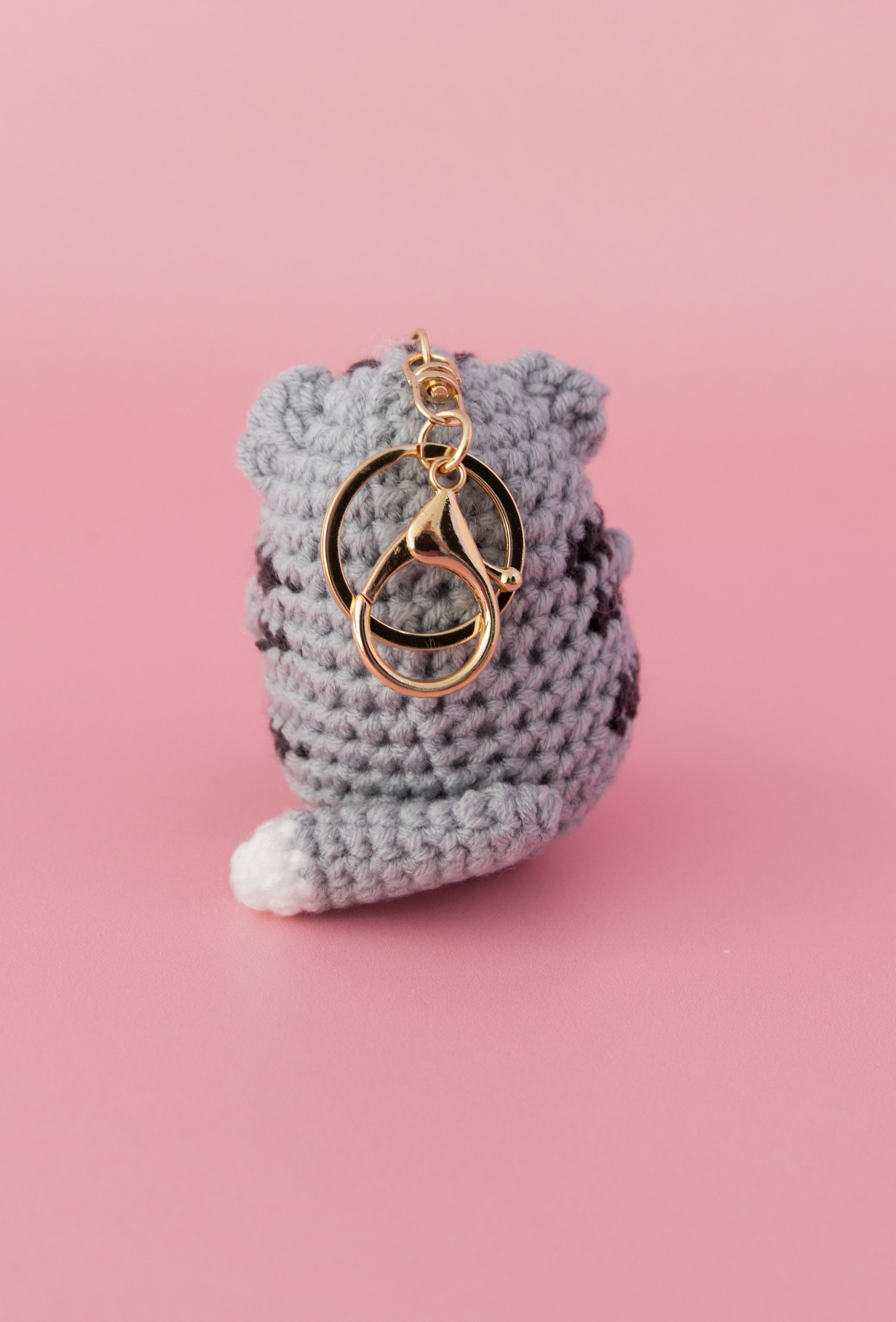 Positive Cat Keychain