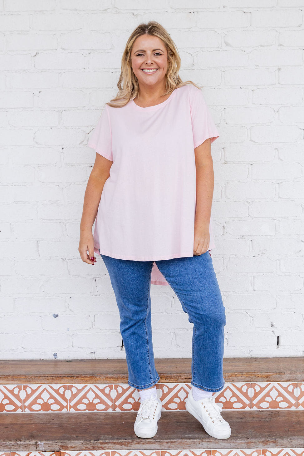 Jayden Tee in Light Pink
