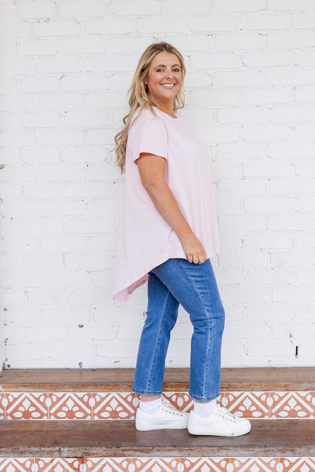 Jayden Tee in Light Pink