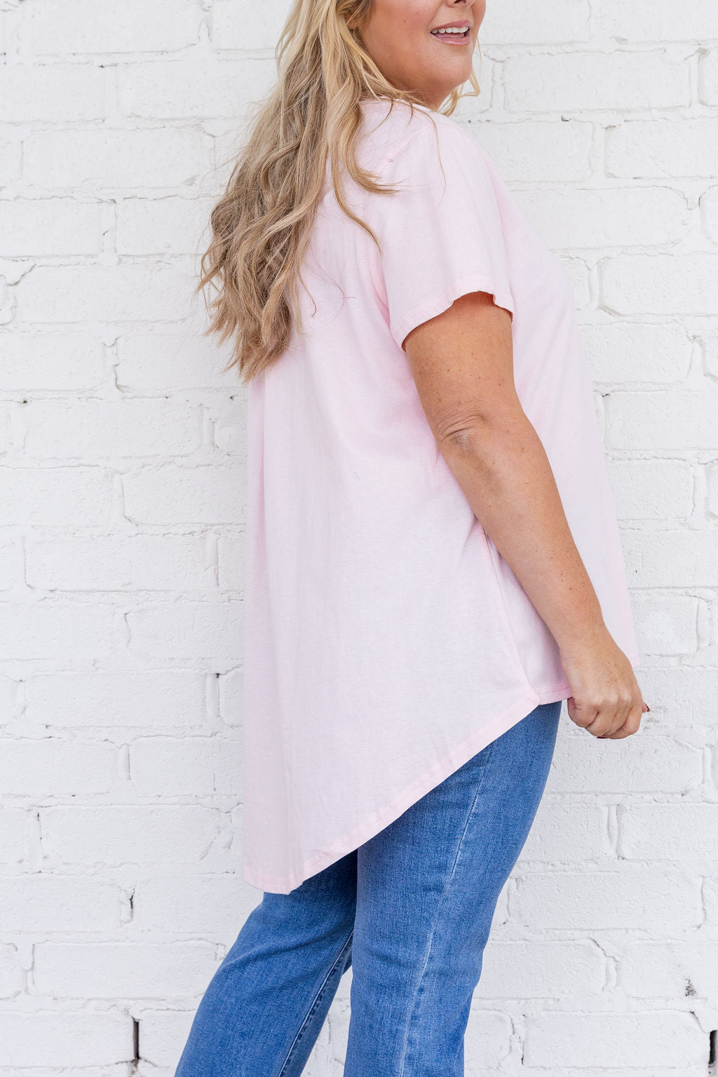 Jayden Tee in Light Pink