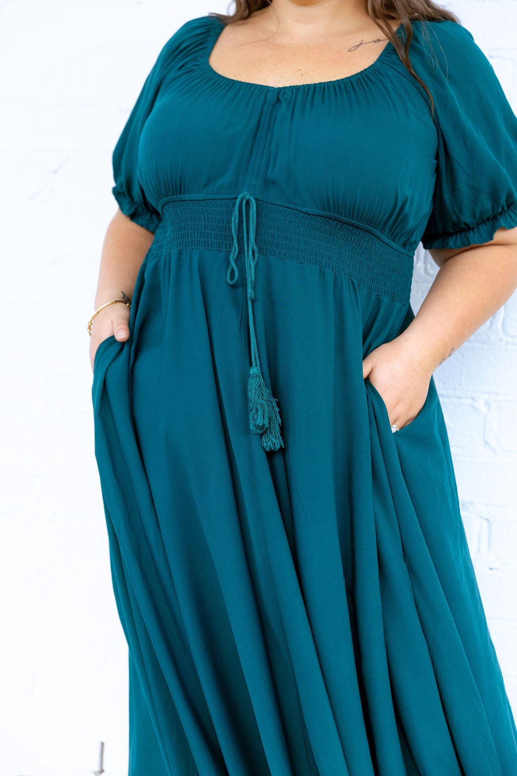 Eliza Maxi Dress in Emerald