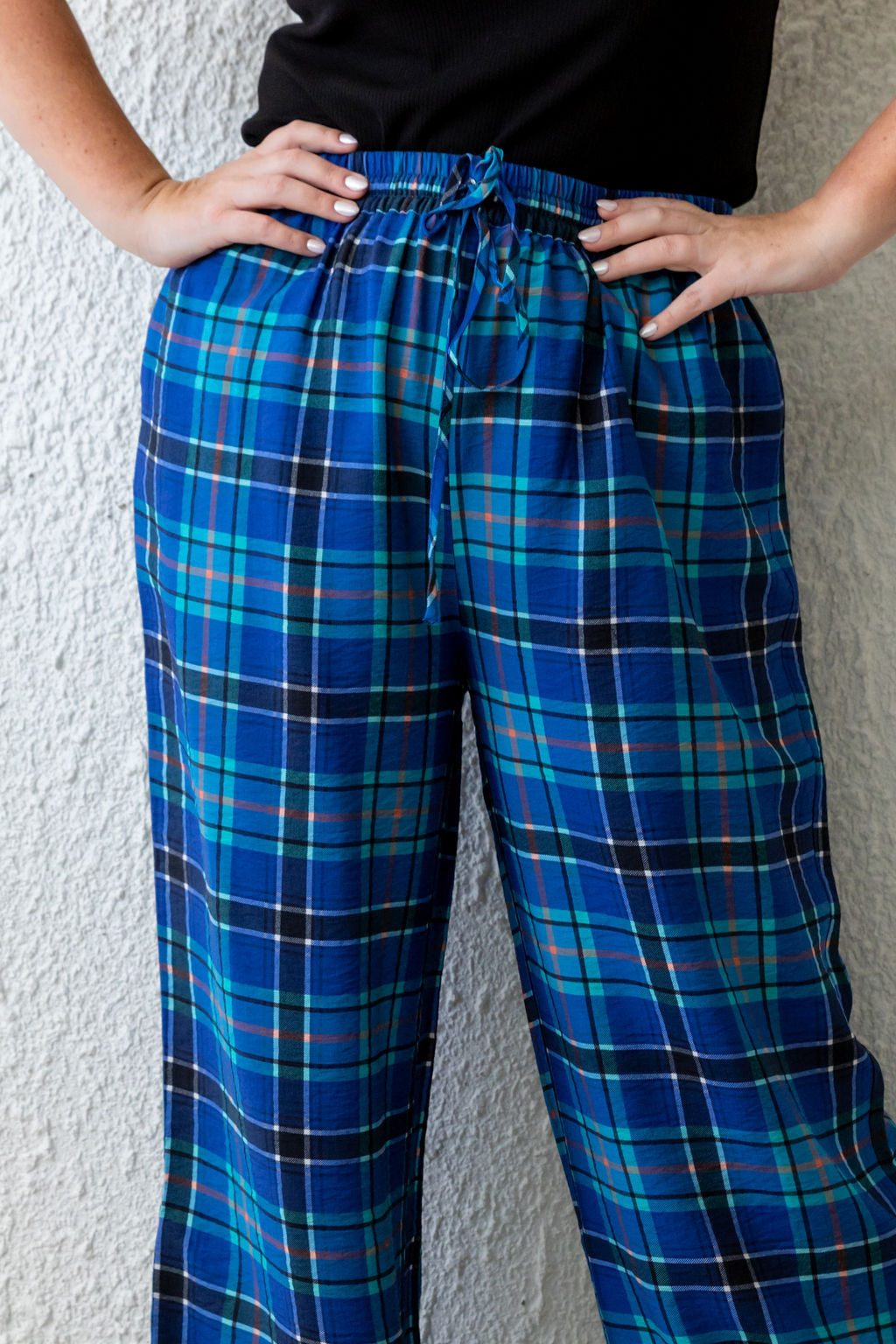 Gina Pant in Blue Tartan