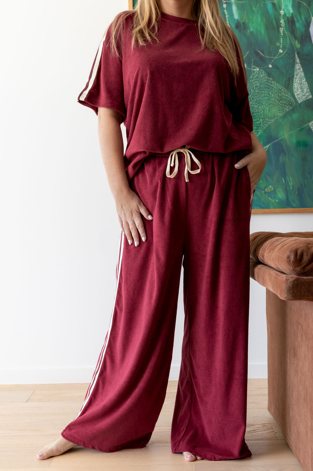 Frankie Wide Leg Terry Pants