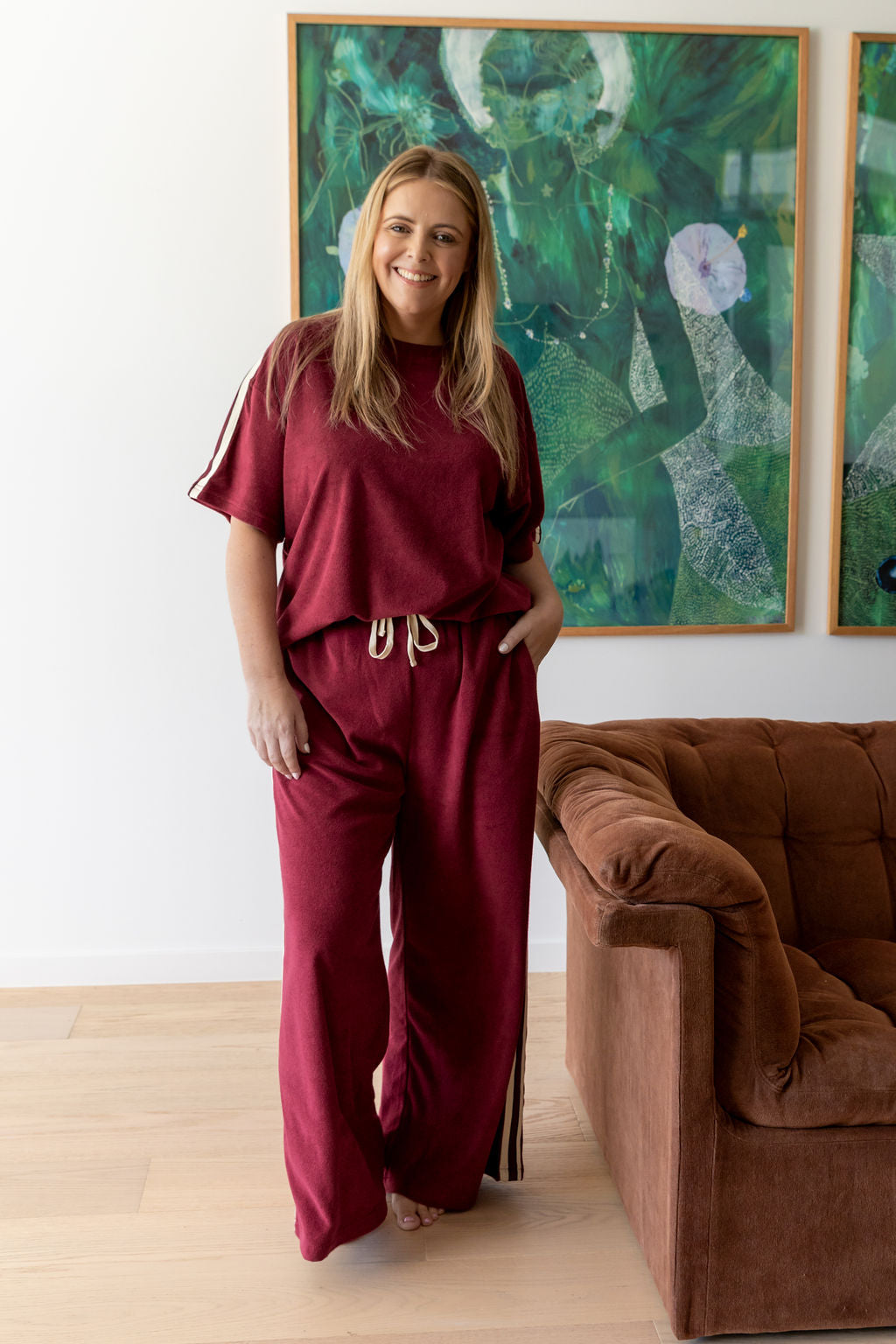Frankie Wide Leg Terry Pants