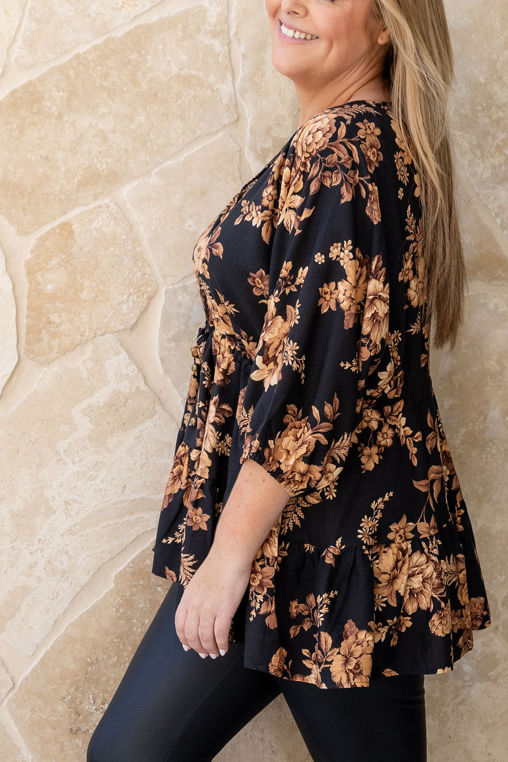 Brooklyn Top in Moonlit Floral