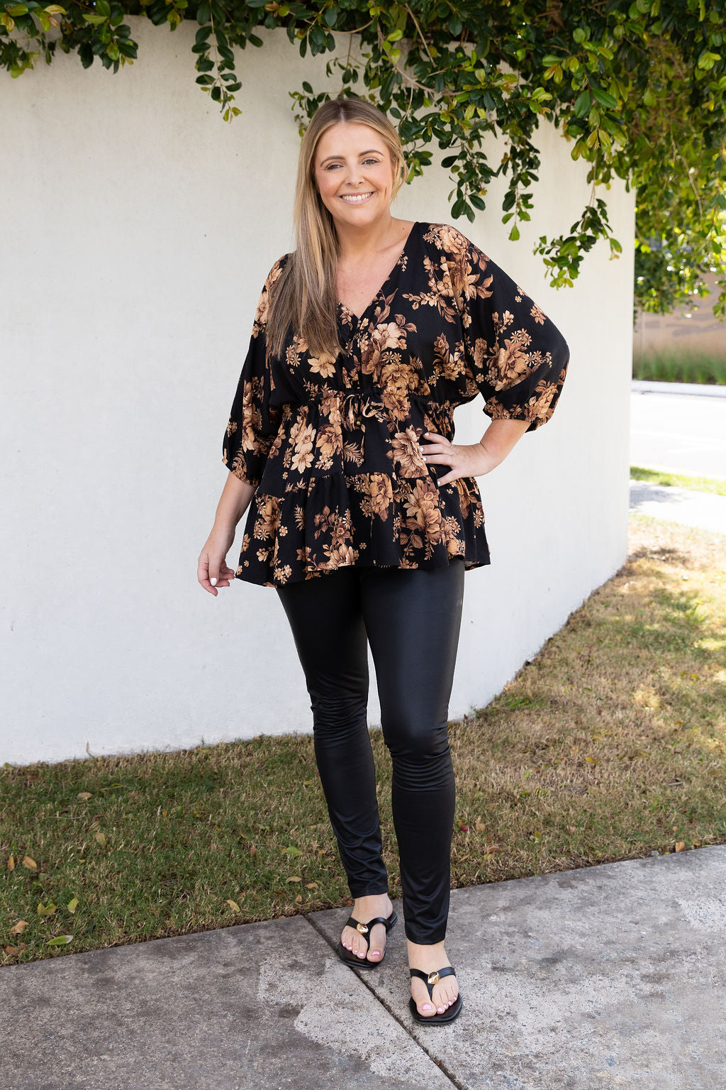 Brooklyn Top in Moonlit Floral
