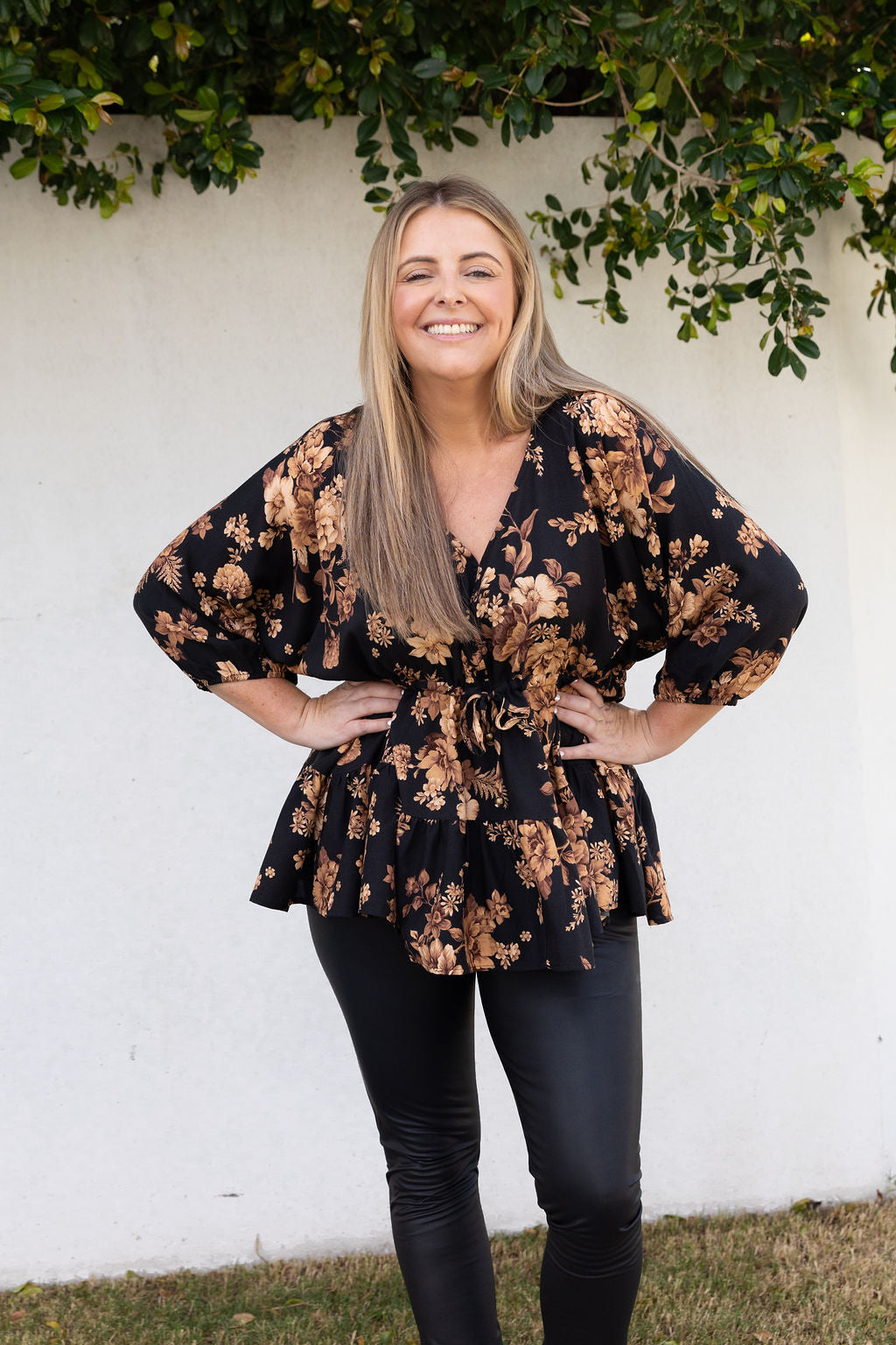 Brooklyn Top in Moonlit Floral