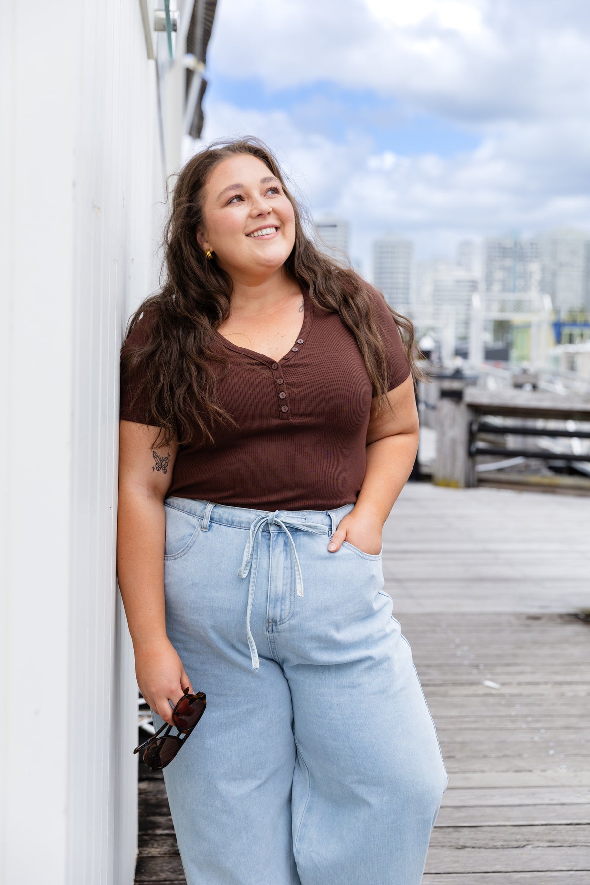 Myla Tee in Dark Choco