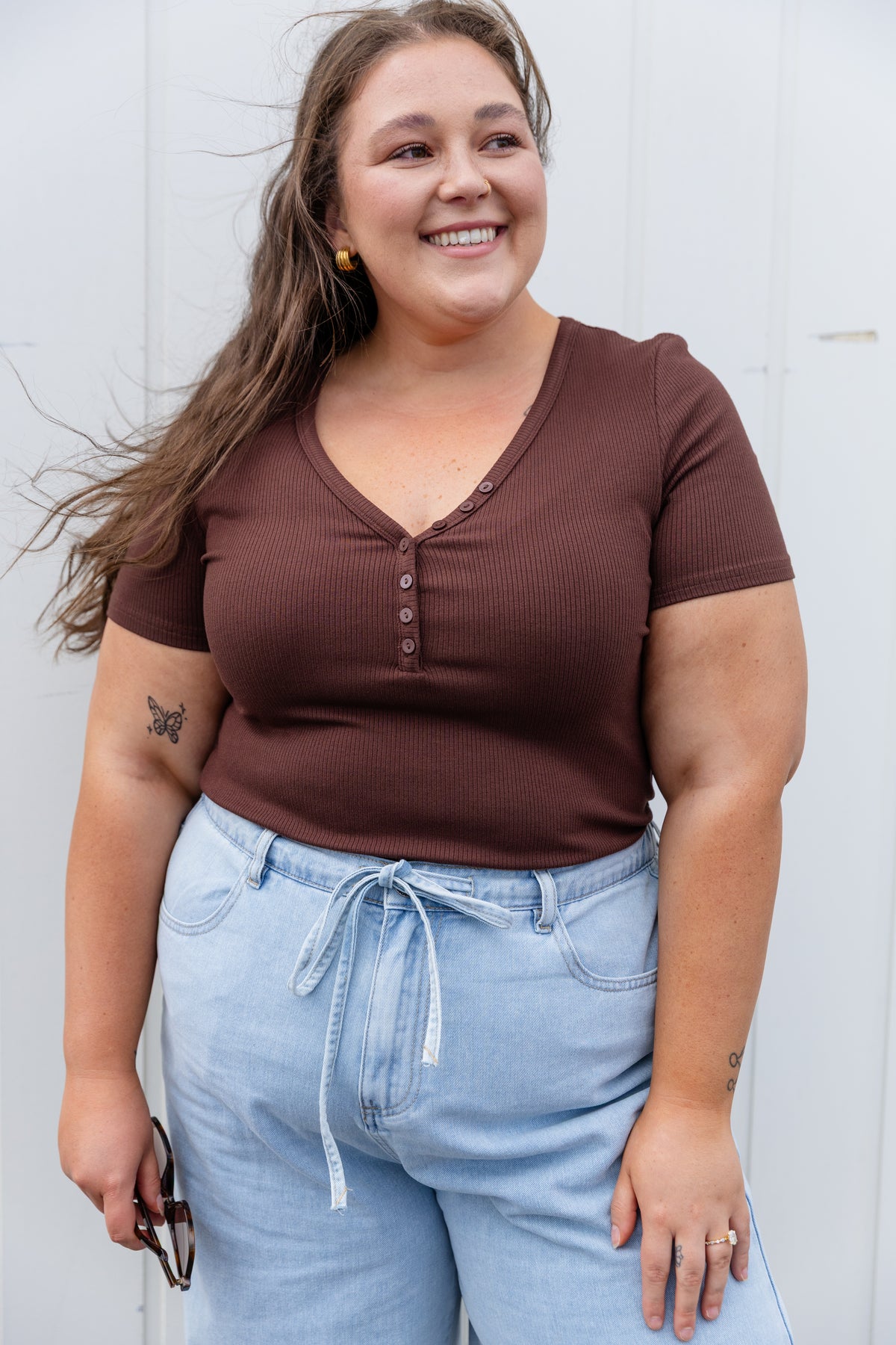 Myla Tee in Dark Choco
