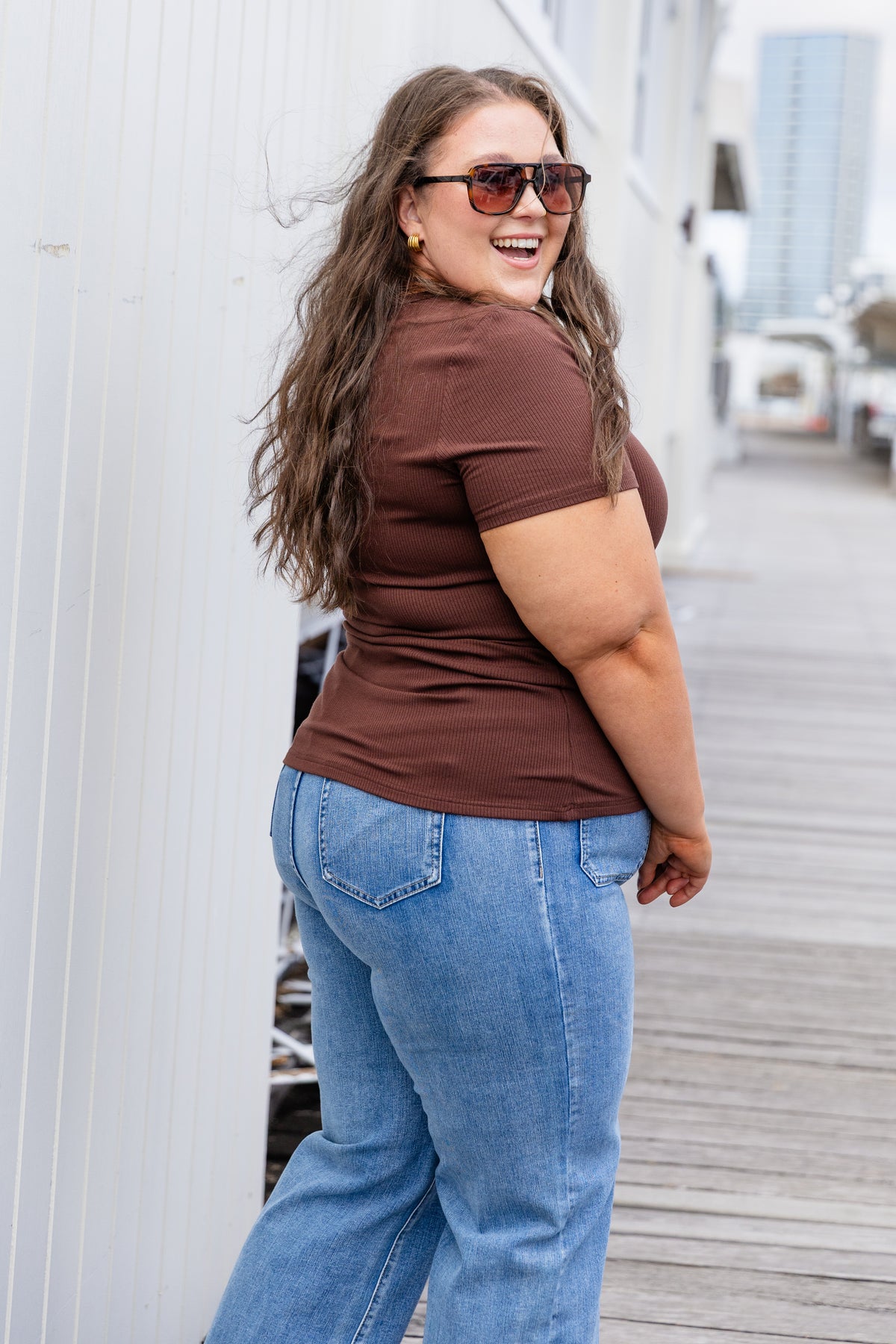 Myla Tee in Dark Choco
