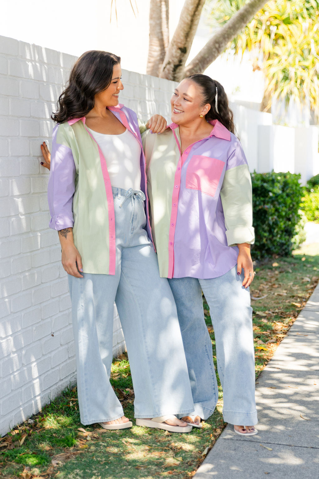 Lula Oversized Shirt in Pastel Mix
