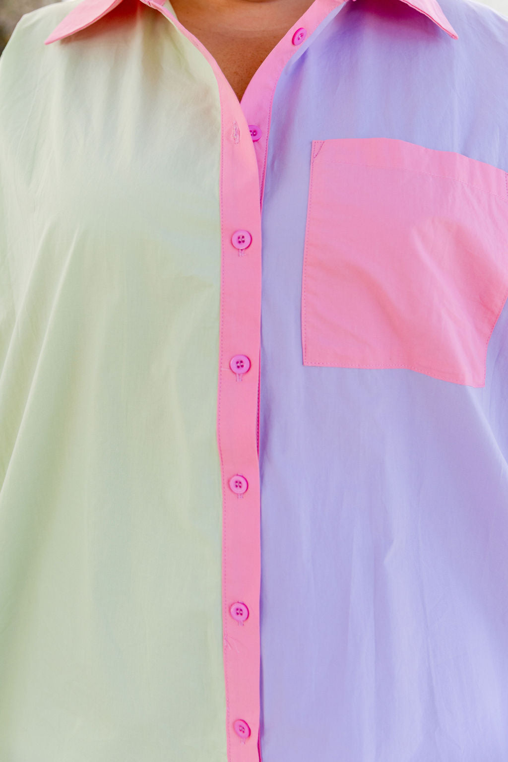 Lula Oversized Shirt in Pastel Mix