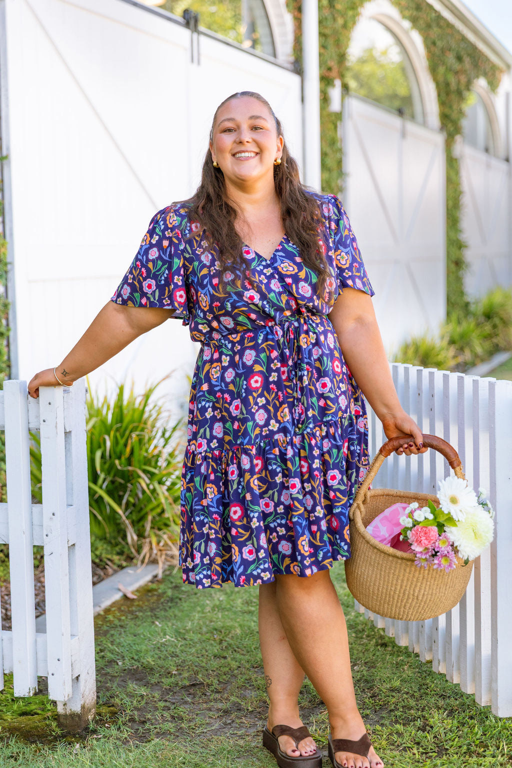 Esmae Dress in Painted Petals