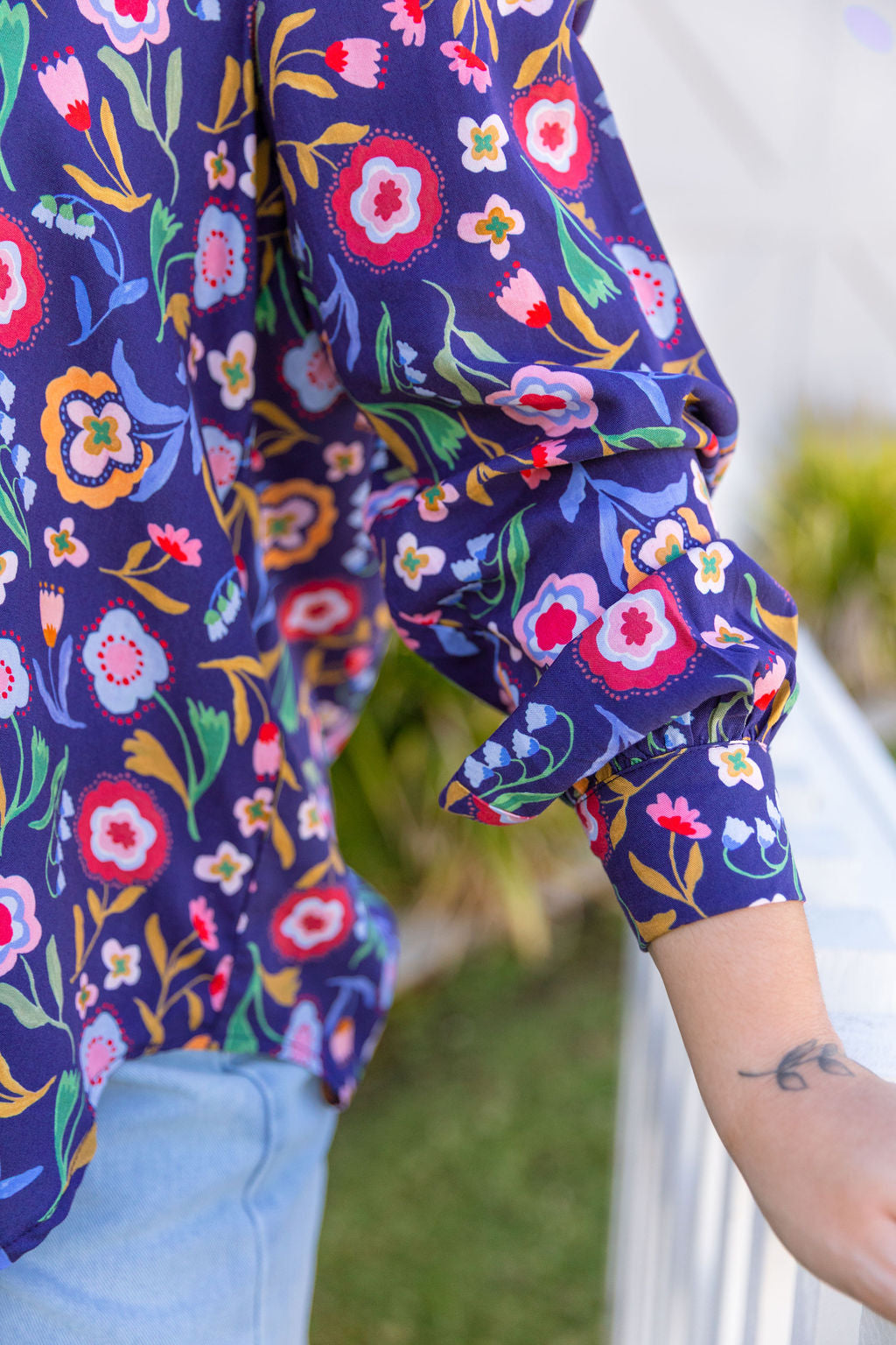 Lana Shirt in Painted Petals