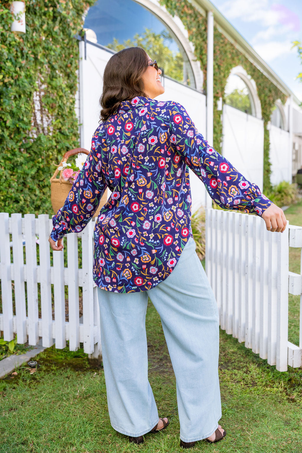 Lana Shirt in Painted Petals