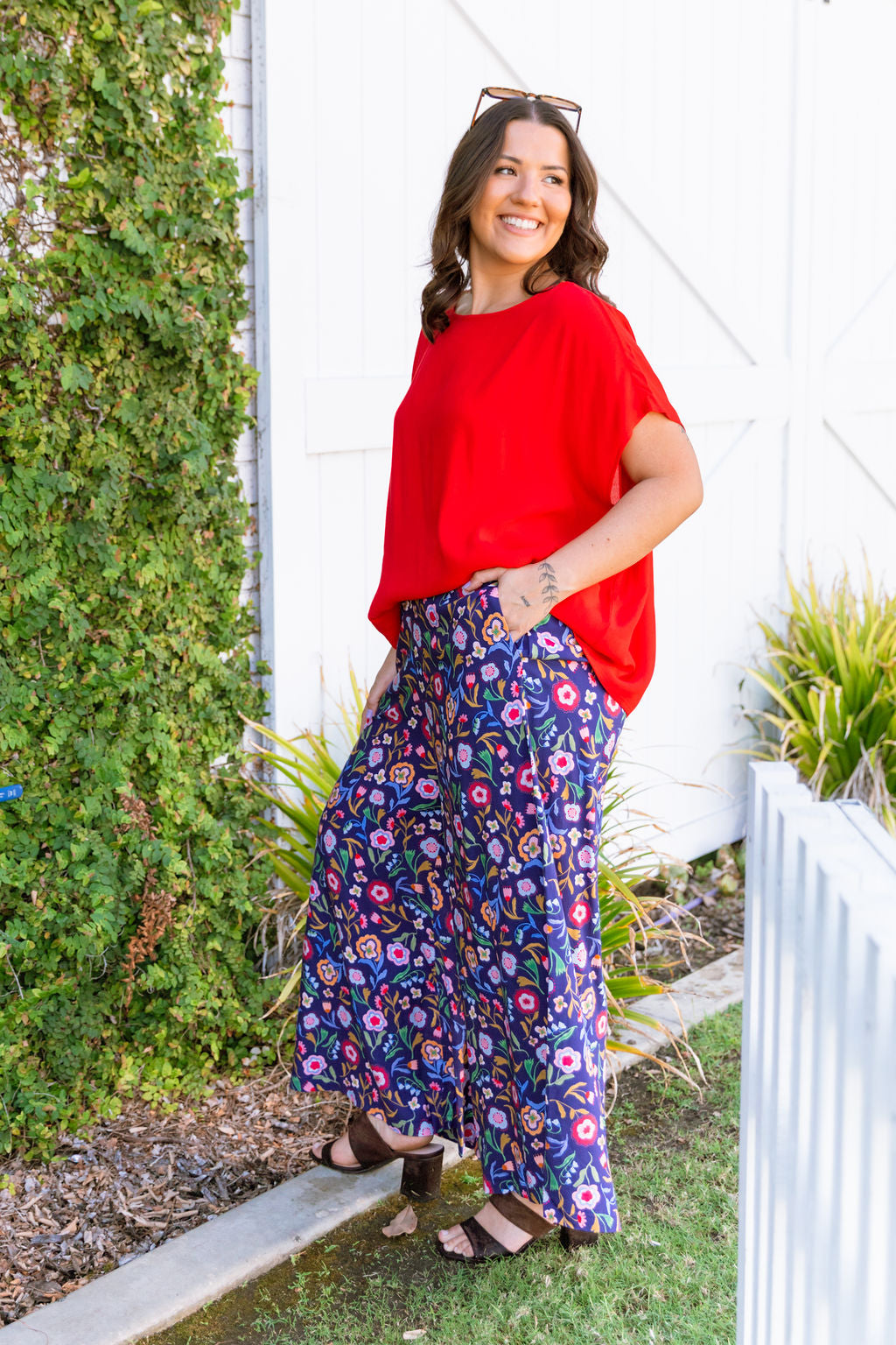 Vea Top in Red