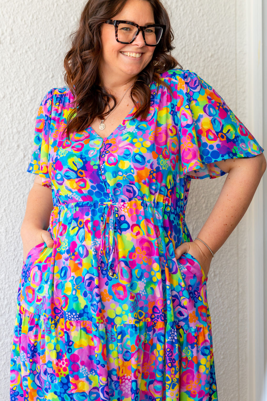 Bonnie Dress in Spark of Joy by Kasey Rainbow
