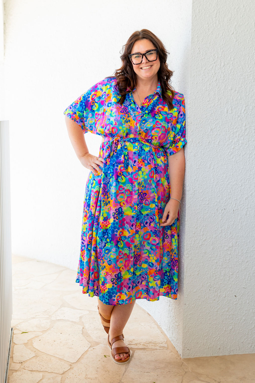 Maddy Dress in Spark of Joy by Kasey Rainbow