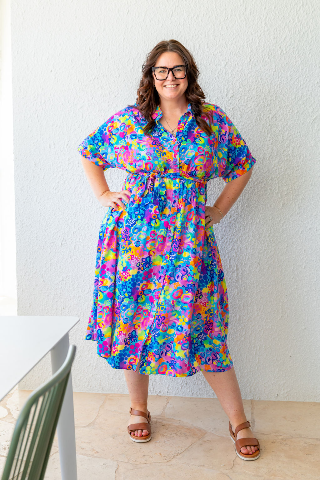 Maddy Dress in Spark of Joy by Kasey Rainbow