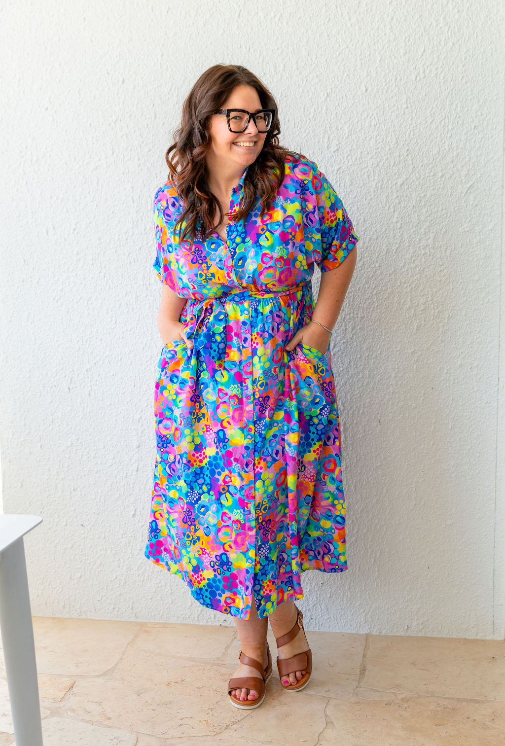 Maddy Dress in Spark of Joy by Kasey Rainbow