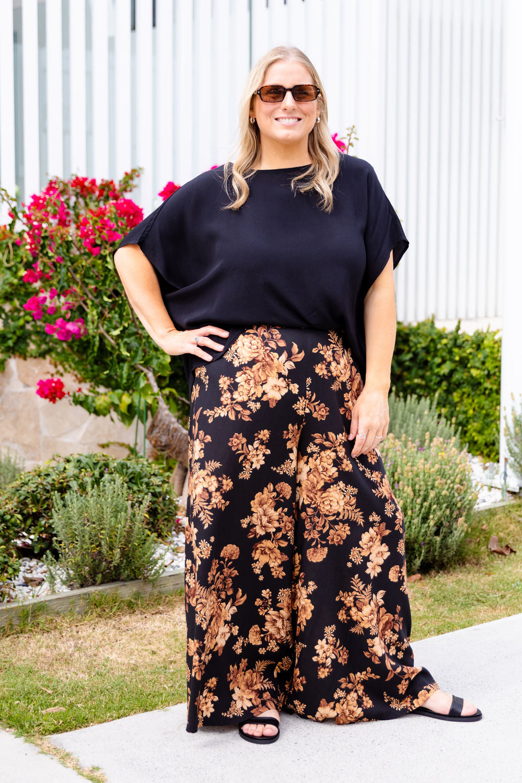 Larsa Pant in Moonlit Floral