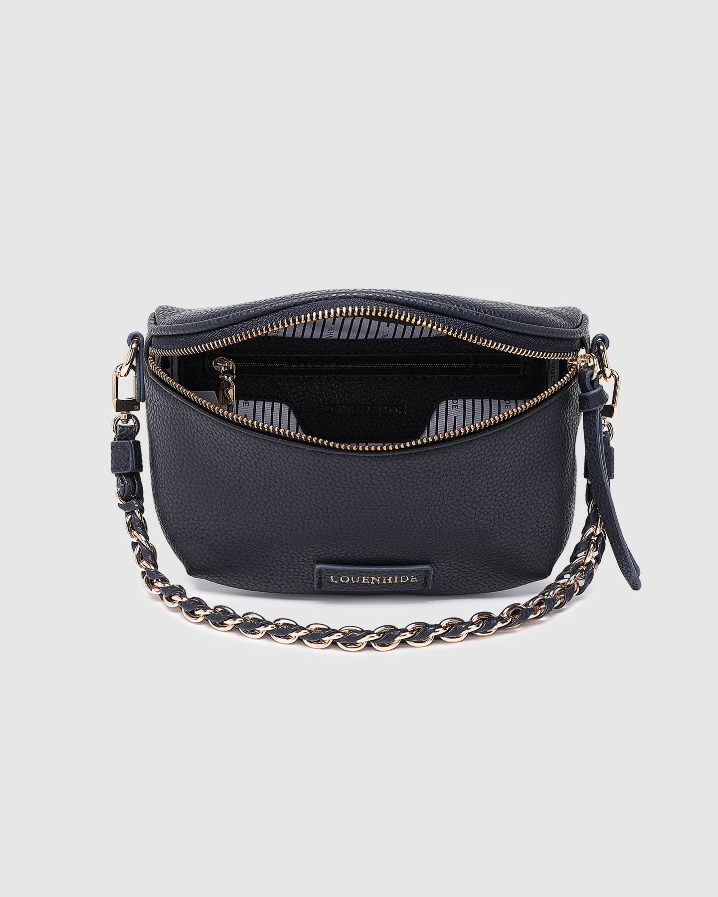 Halsey Sling Bag - Navy by Louenhide