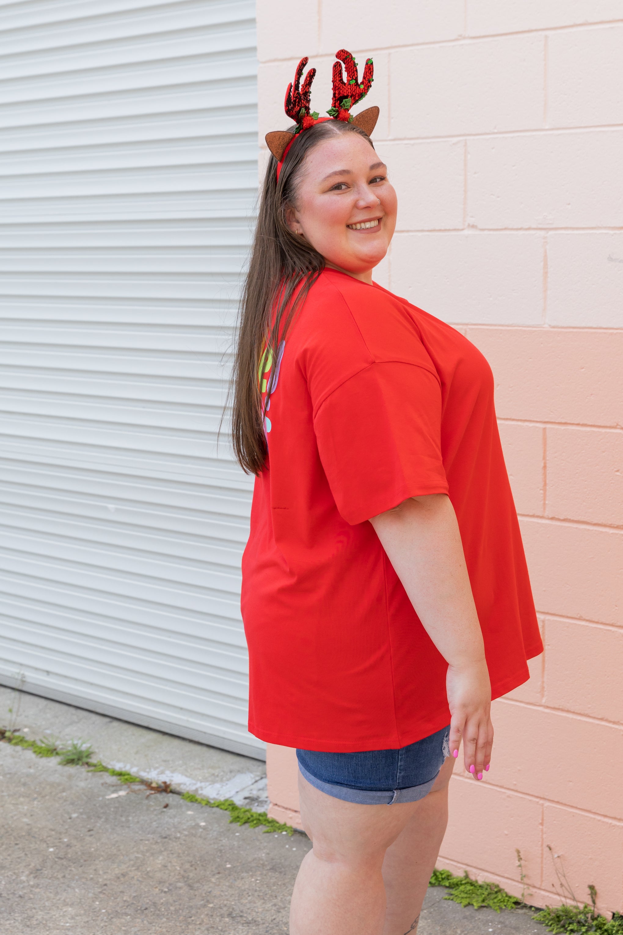 Alfie Oversized T-Shirt in Jingle Jangle by Kasey Rainbow