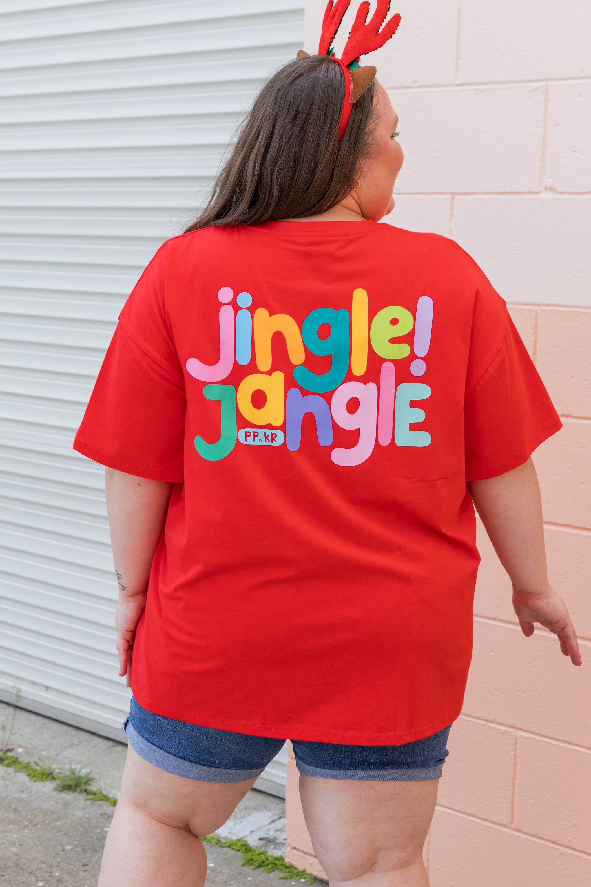 Alfie Oversized T-Shirt in Jingle Jangle by Kasey Rainbow