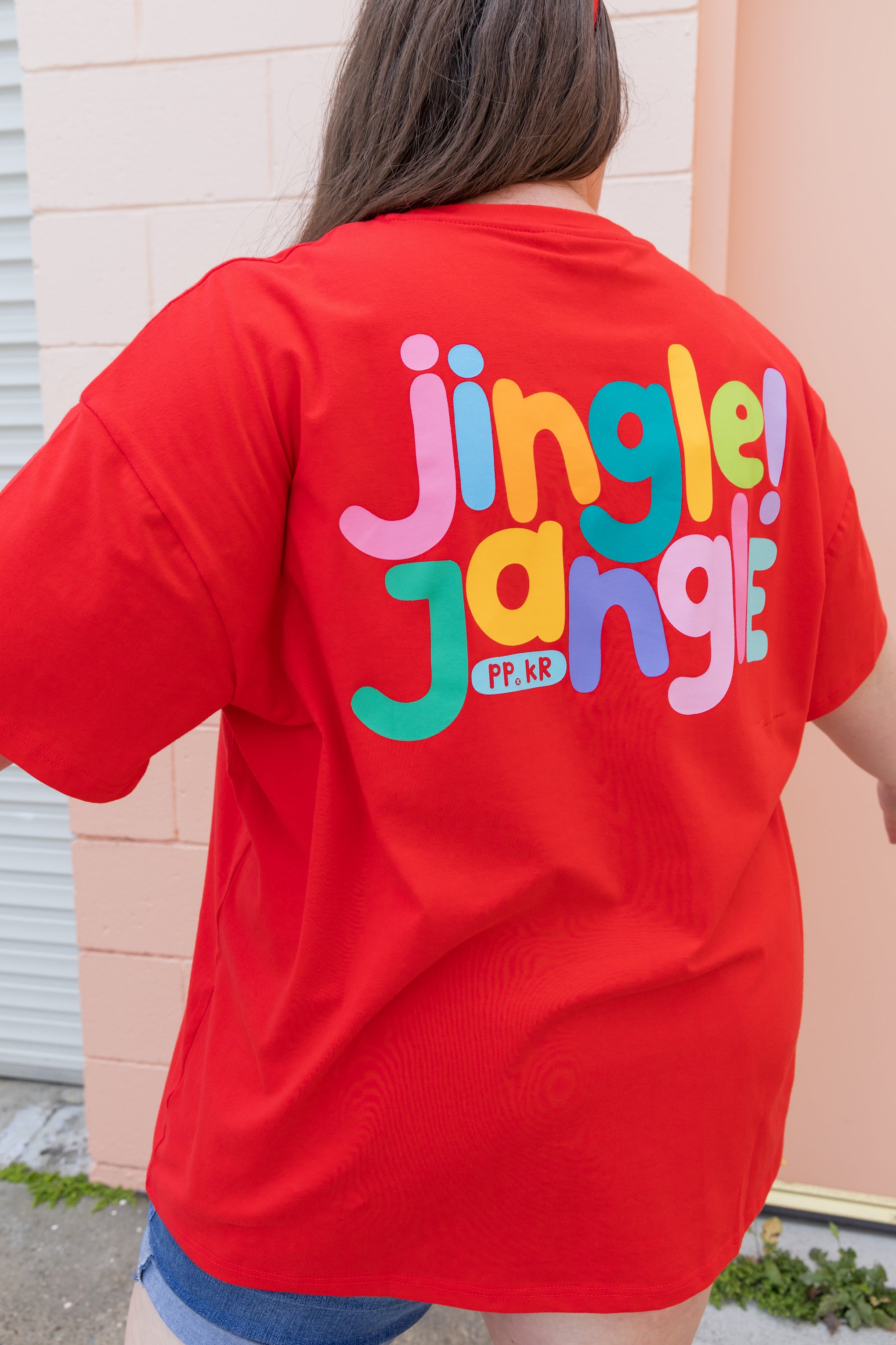 Alfie Oversized T-Shirt in Jingle Jangle by Kasey Rainbow