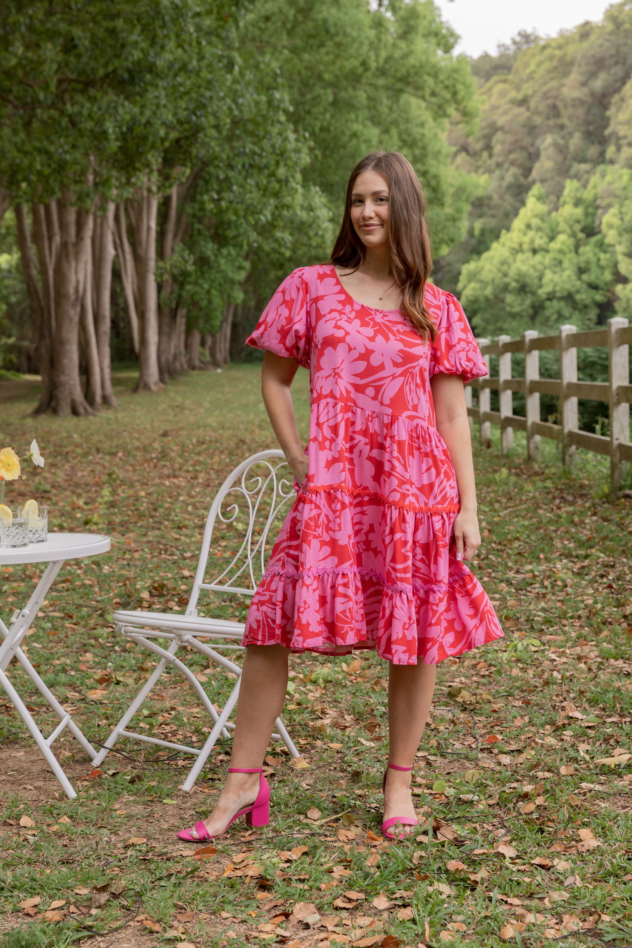 Greta Party Dress in Fiesta