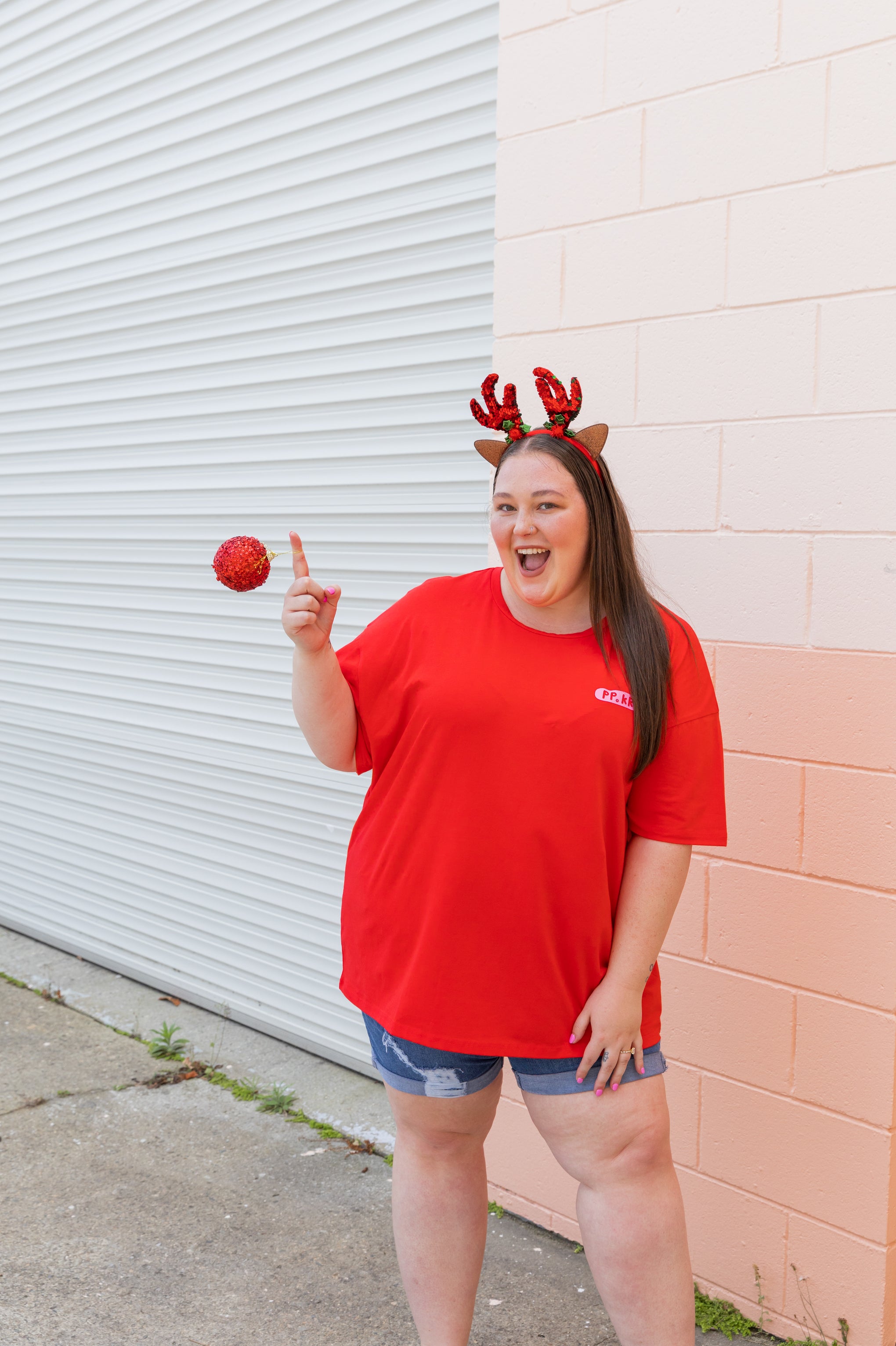 Alfie Oversized T-Shirt in Jingle Jangle by Kasey Rainbow