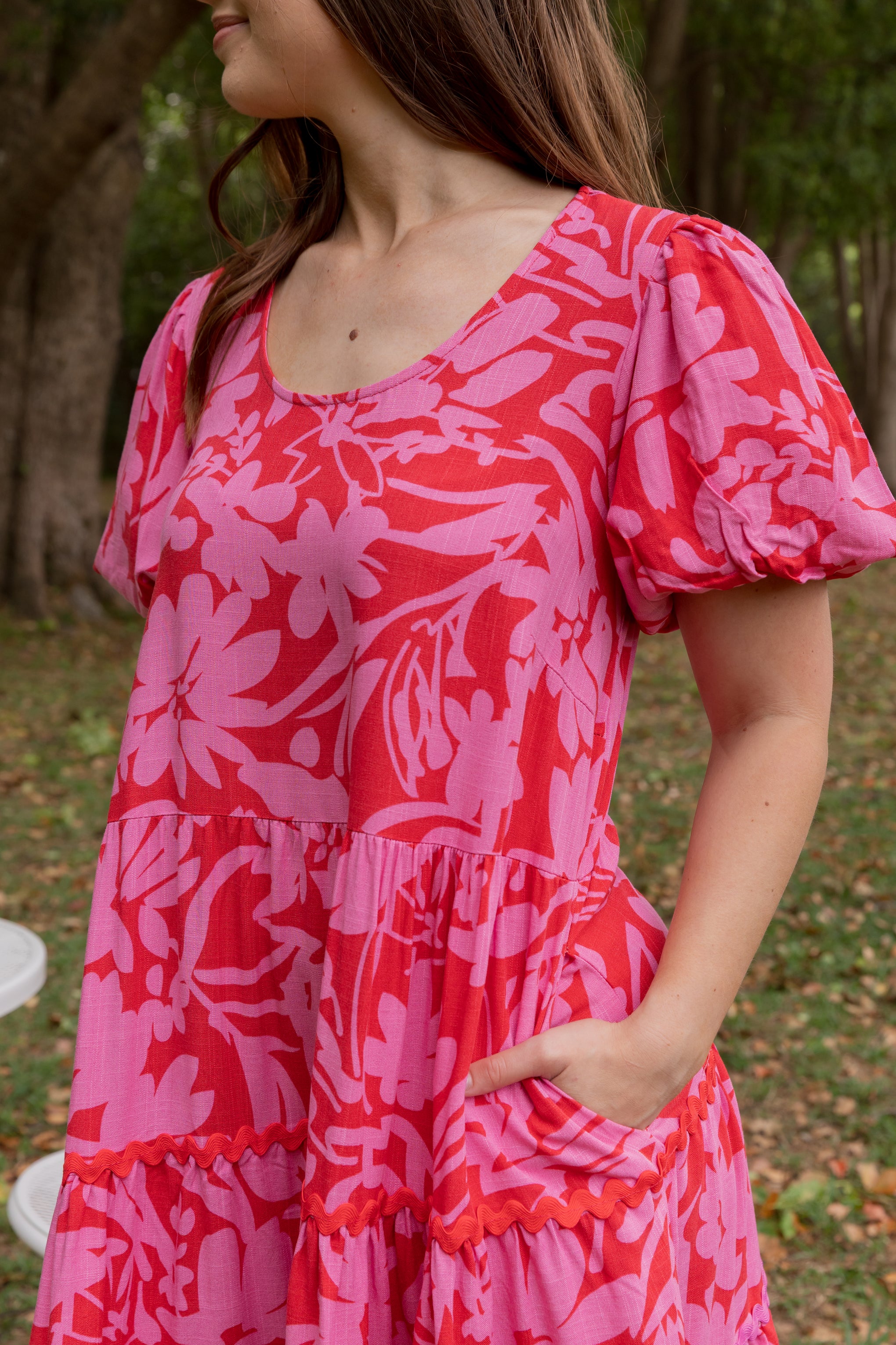 Greta Party Dress in Fiesta