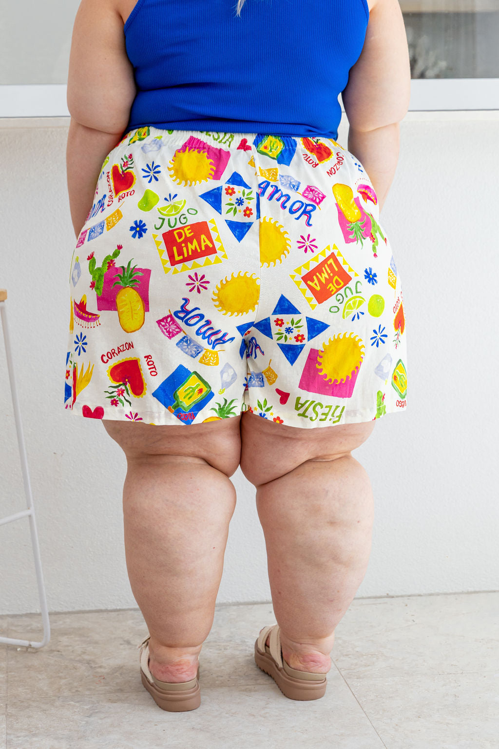 Samara Linen Blend Skort in Corazon