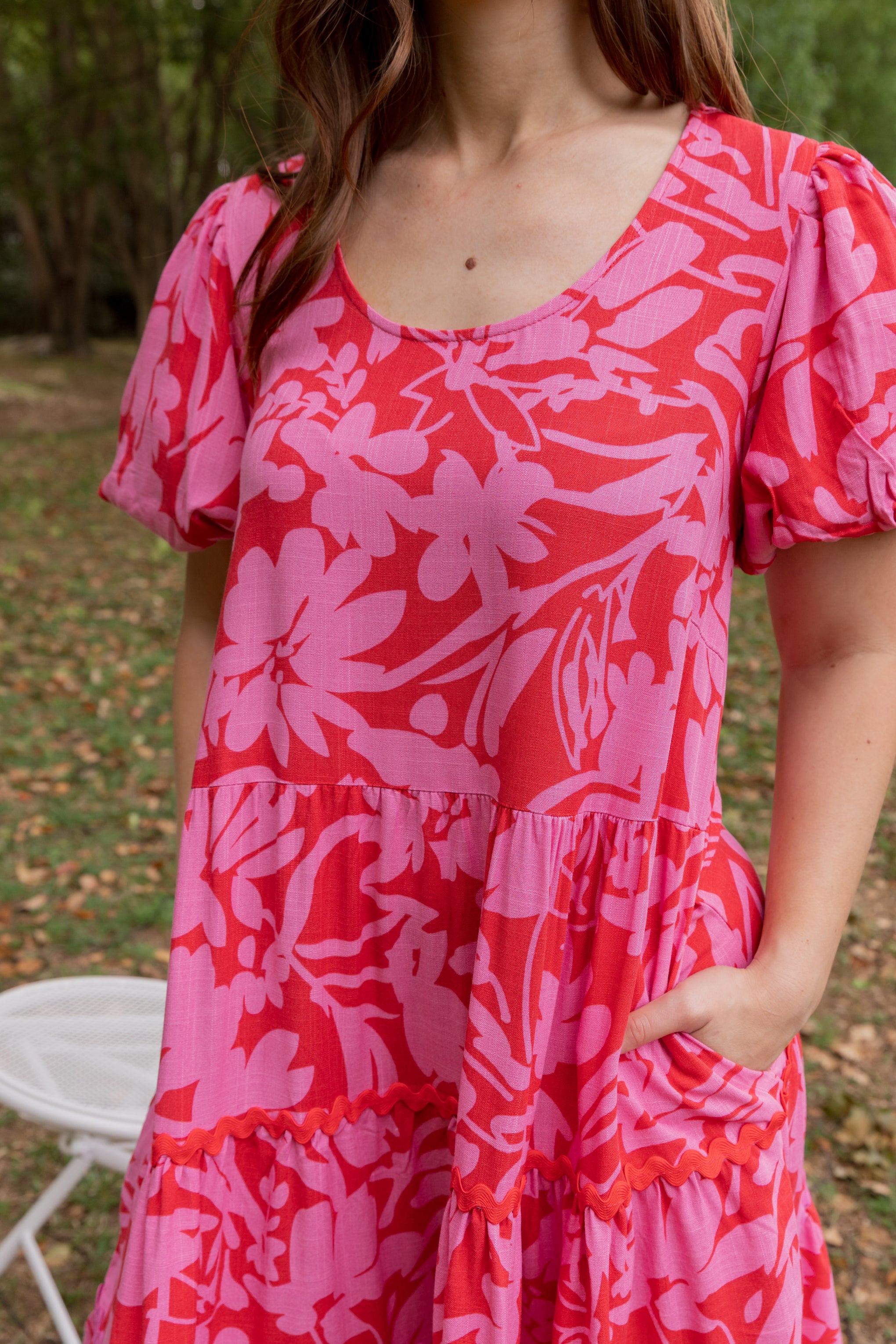 Greta Party Dress in Fiesta