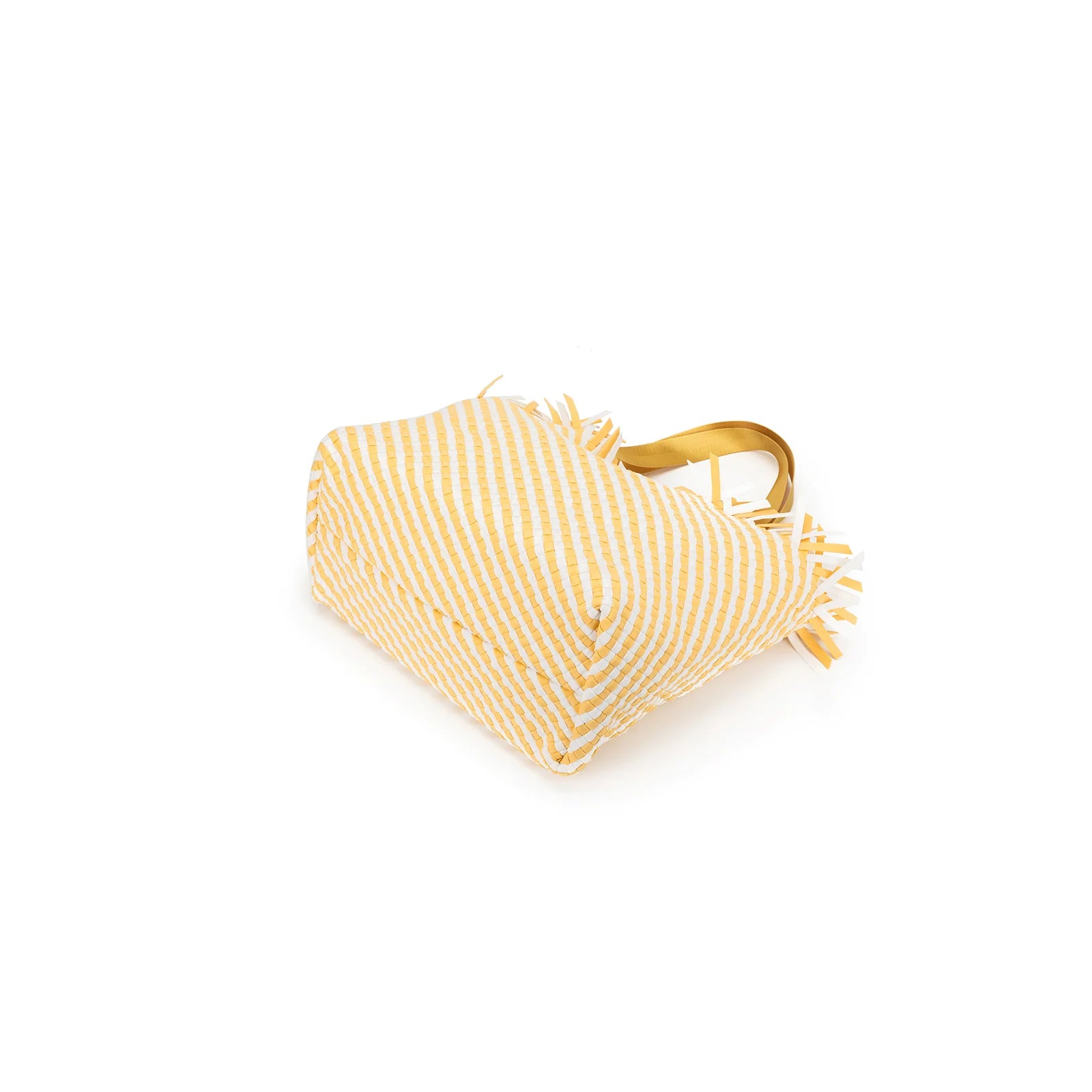 Bahama Yellow Large 2 Piece Woven Tote Bag by Black Caviar