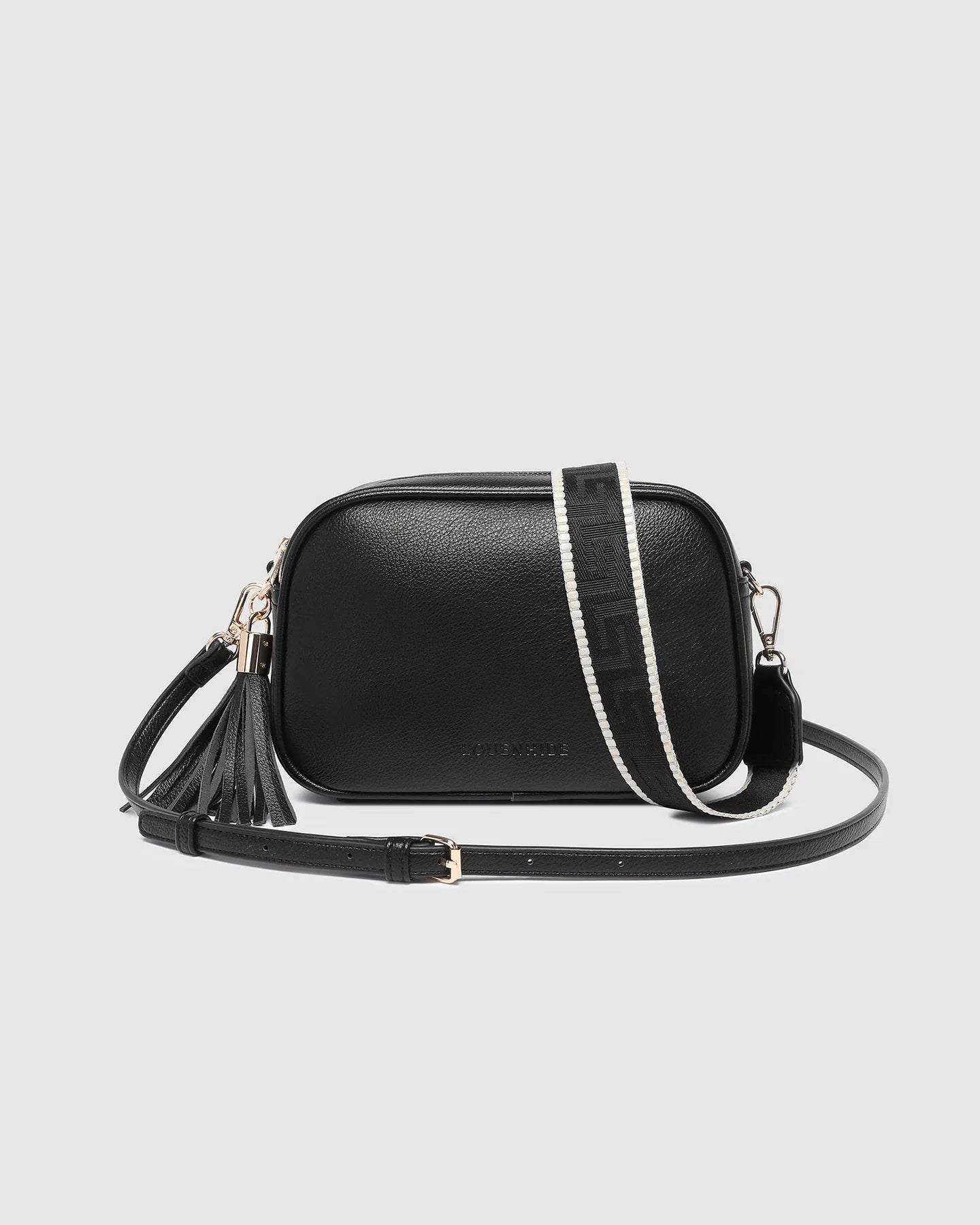 Jacinta Gia Crossbody Bag in Black by Louenhide