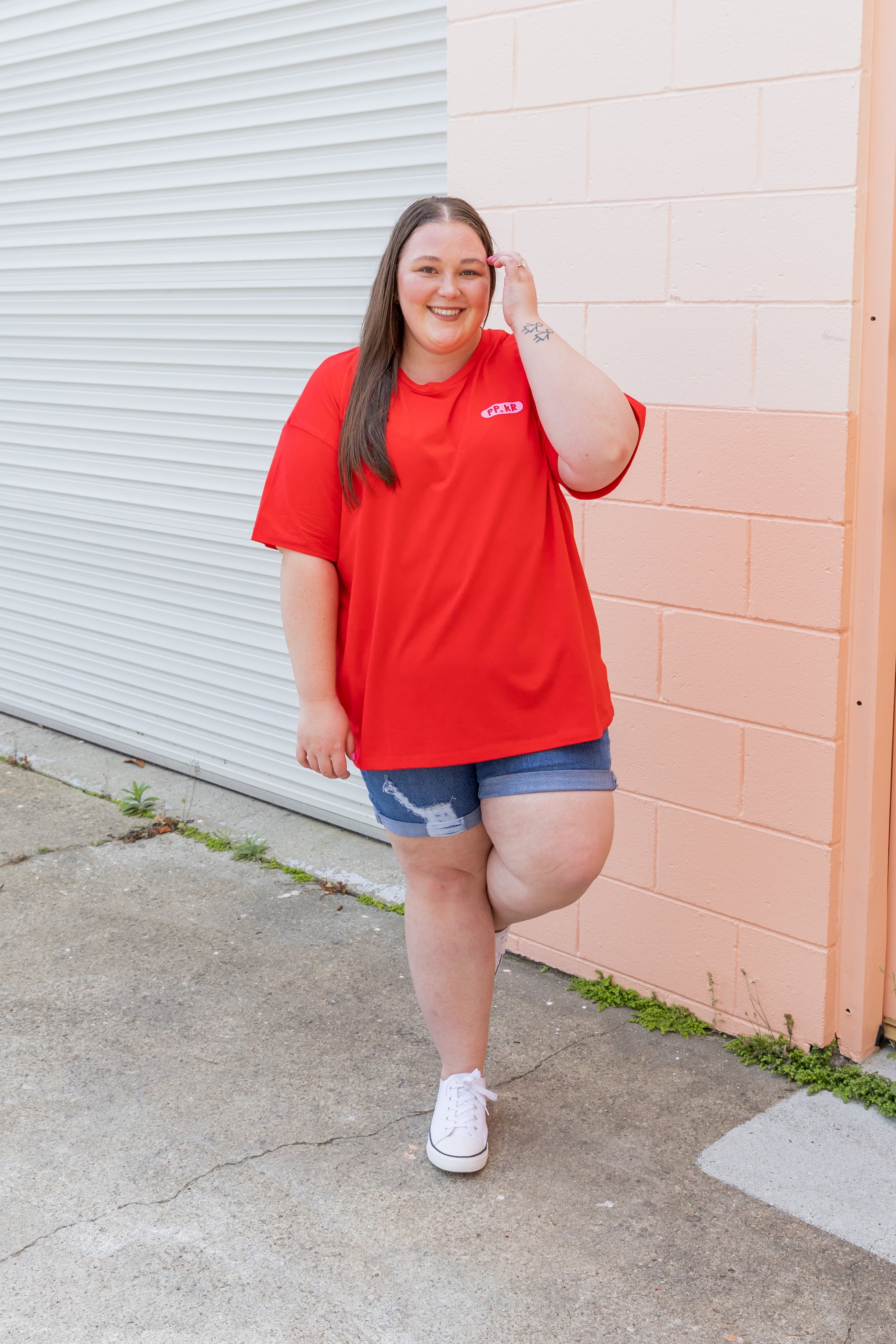 Alfie Oversized T-Shirt in Jingle Jangle by Kasey Rainbow