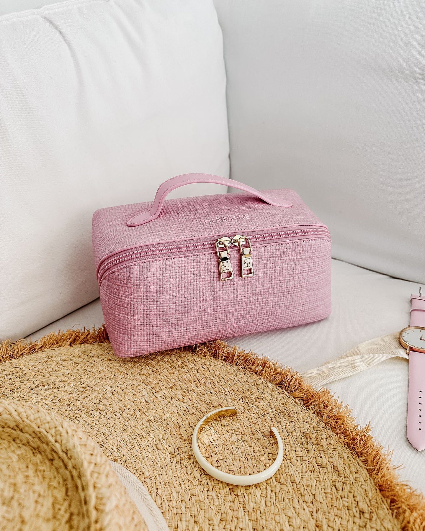 Mary Cosmetic Bag - Pink by Louenhide