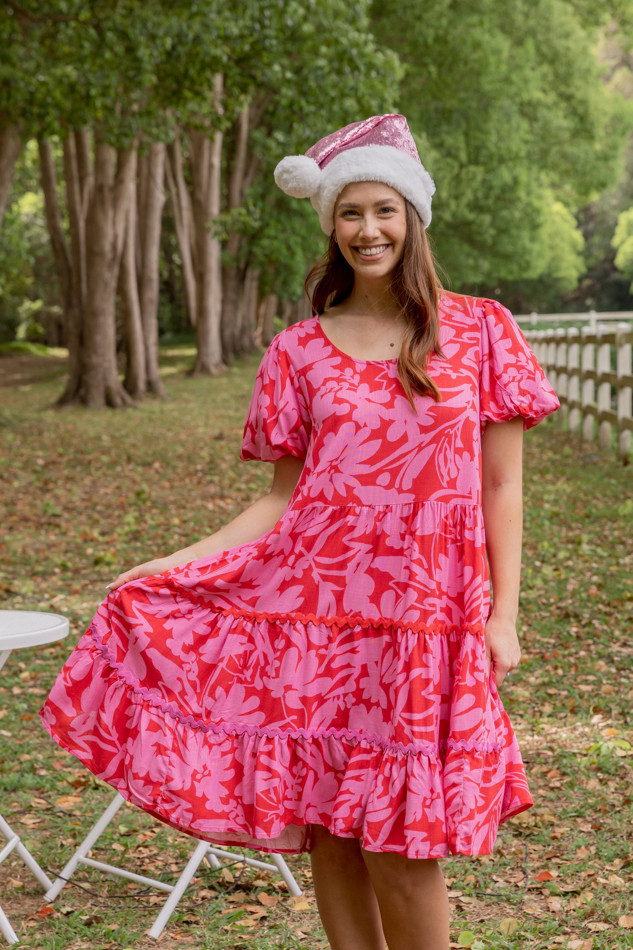 Greta Party Dress in Fiesta
