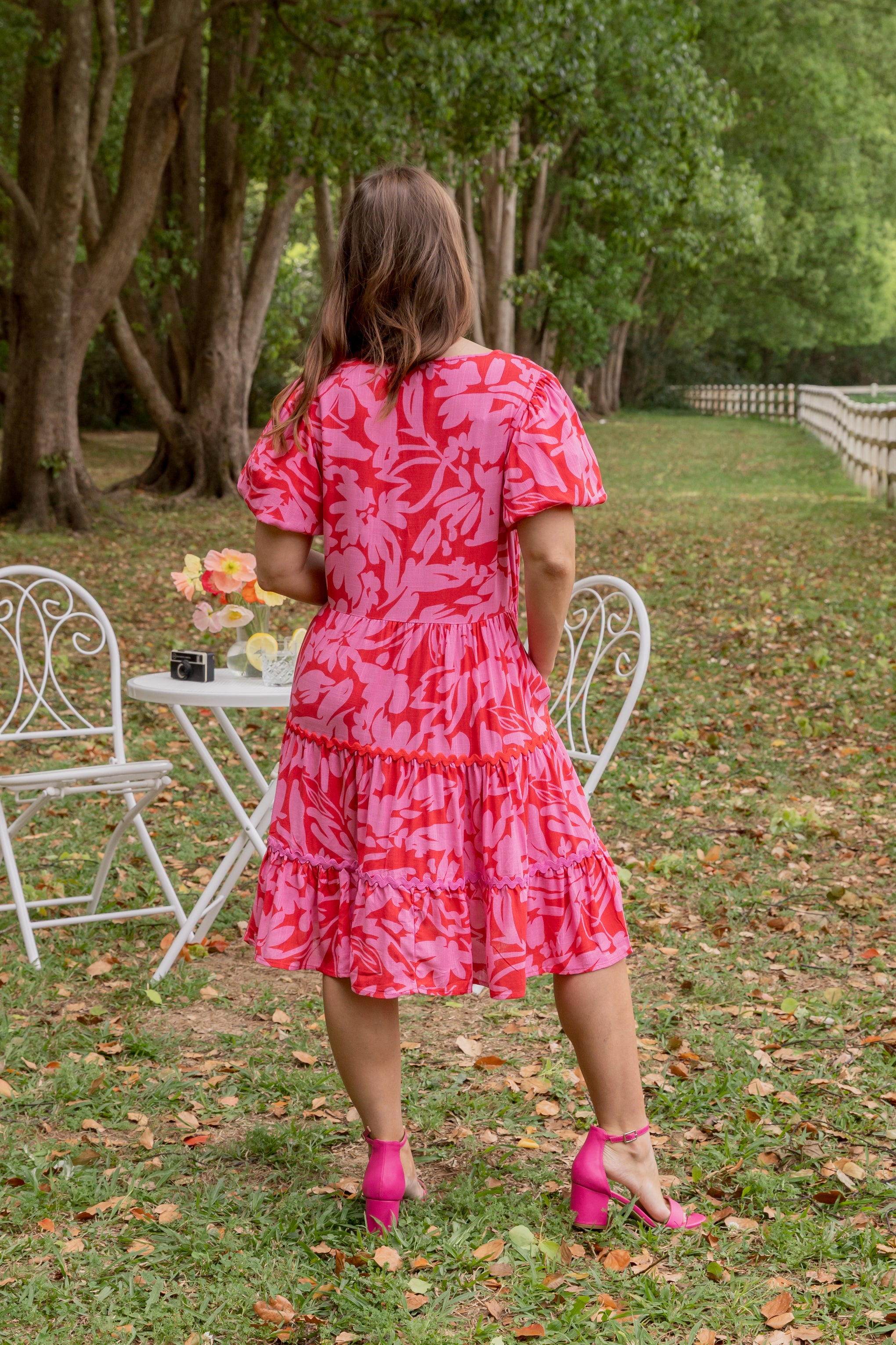 Greta Party Dress in Fiesta