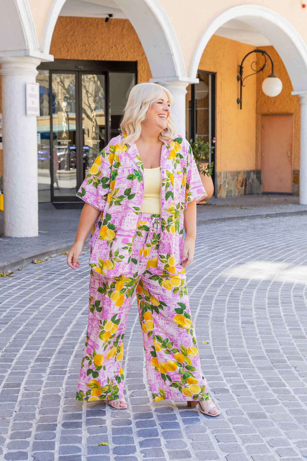 Luella Linen Blend Pants in Themis