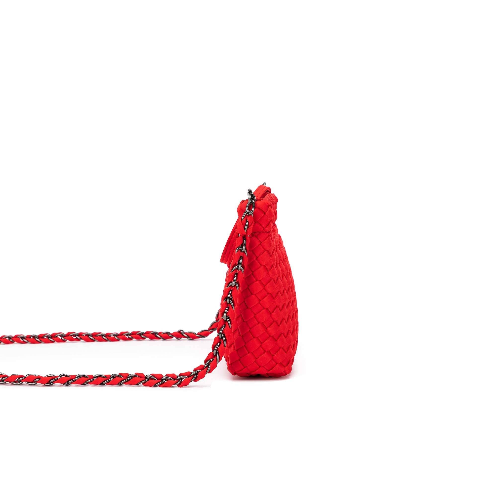 Aria Red Clutch Crossbody Bag by Black Caviar