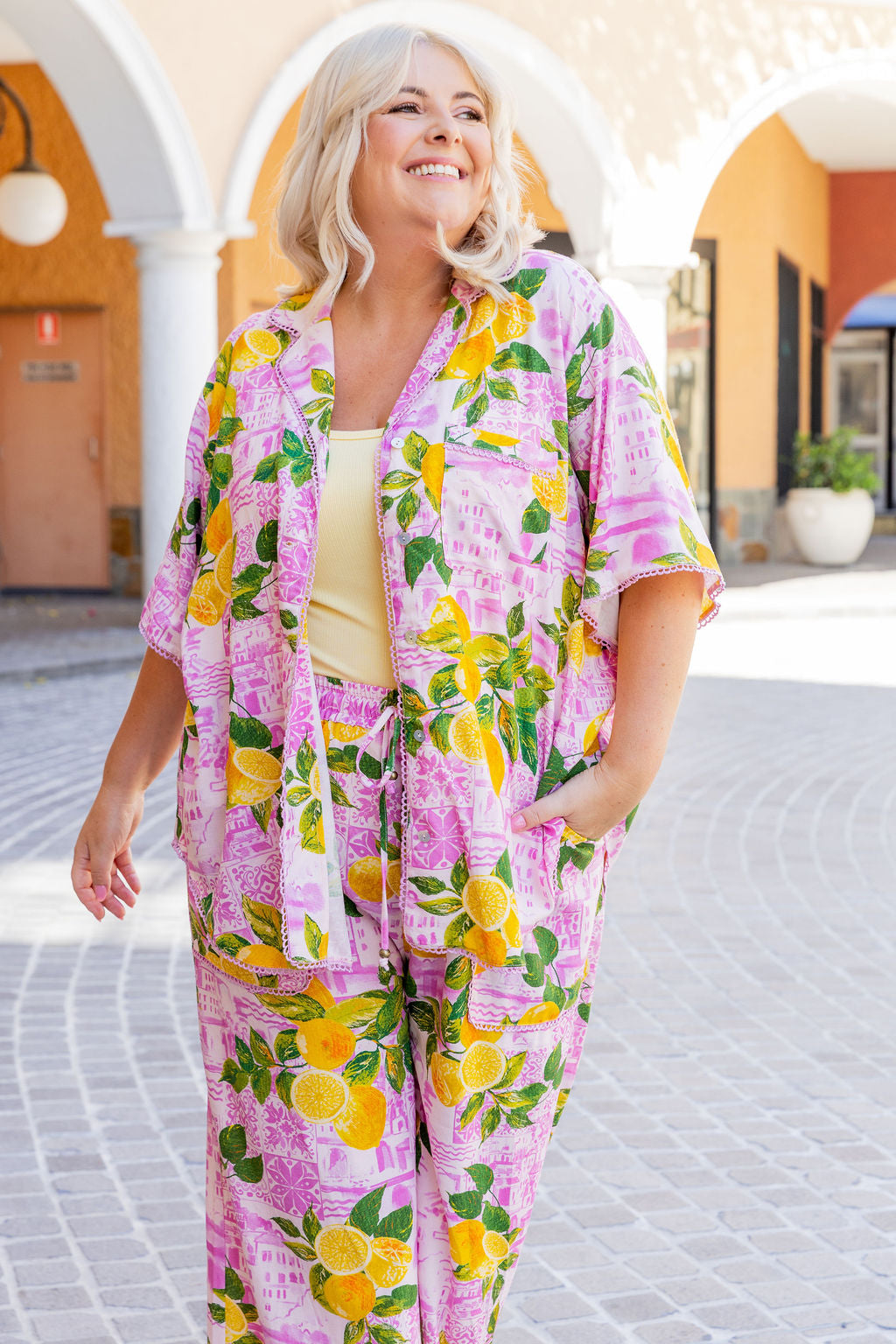 Luella Linen Blend Shirt in Themis