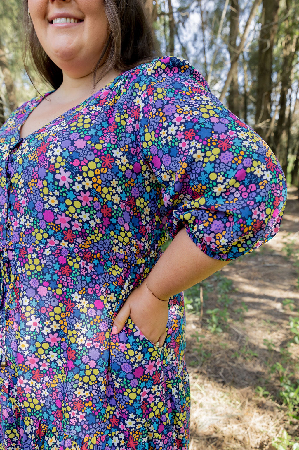 Billie Dress in Ditsy by Kasey Rainbow
