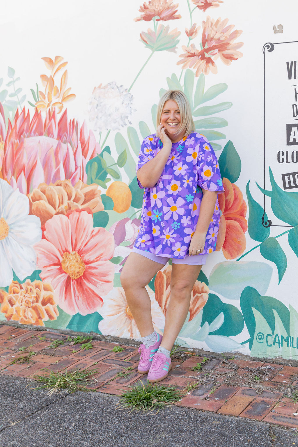 Coco T-Shirt in Lilac Daisies