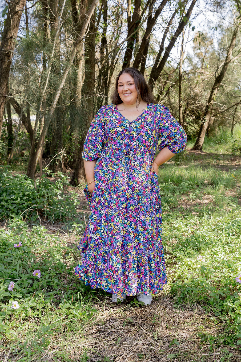 Billie Dress in Ditsy by Kasey Rainbow