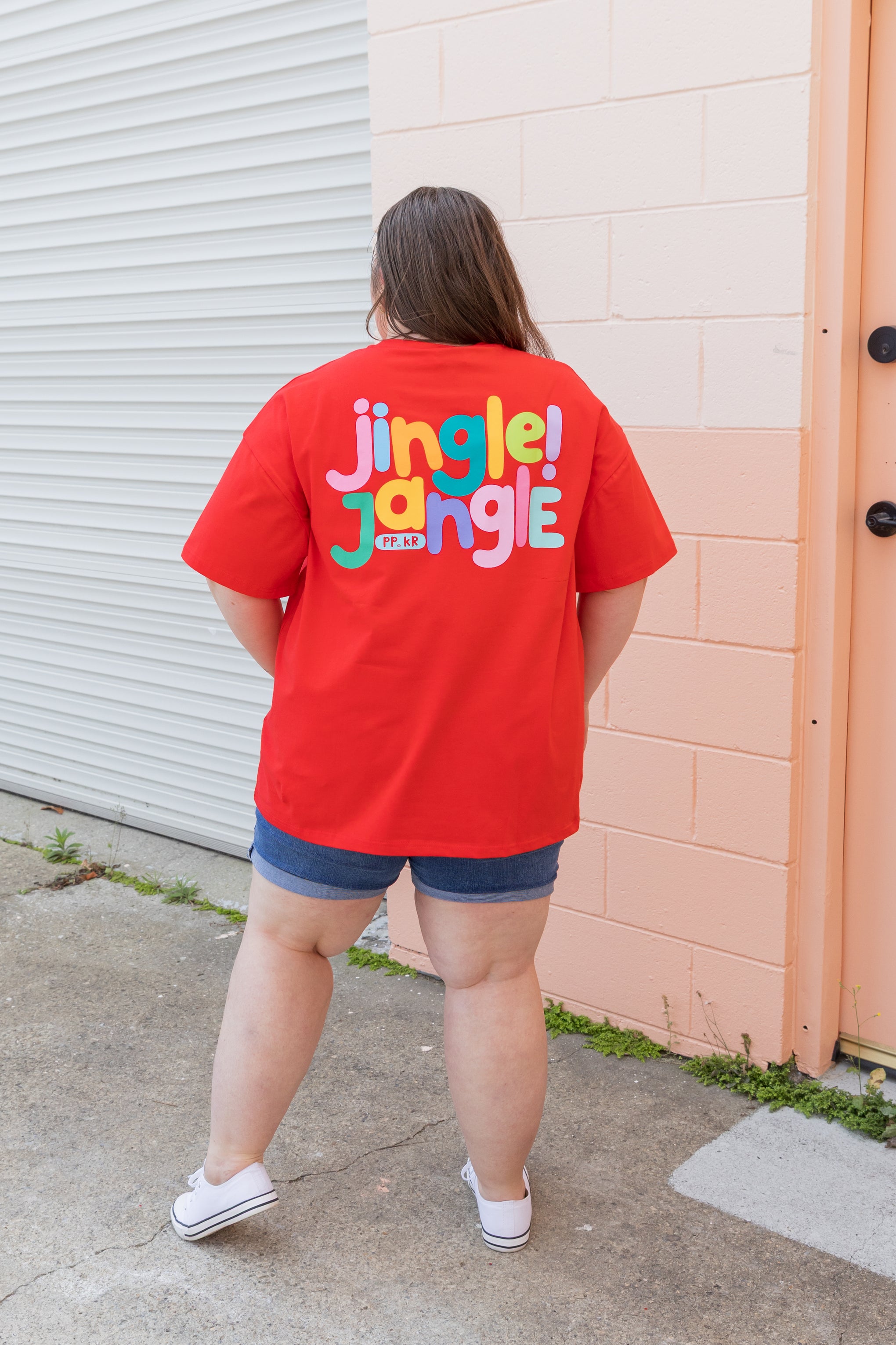Alfie Oversized T-Shirt in Jingle Jangle by Kasey Rainbow