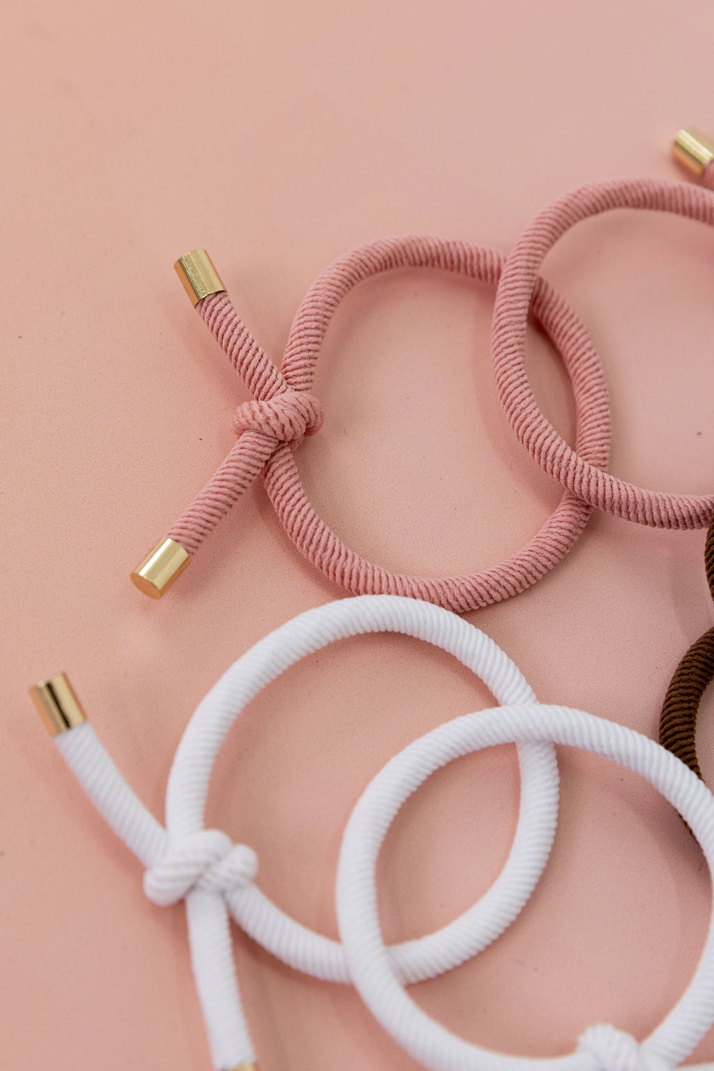 6 Pack Hair Ties in Latte Colours