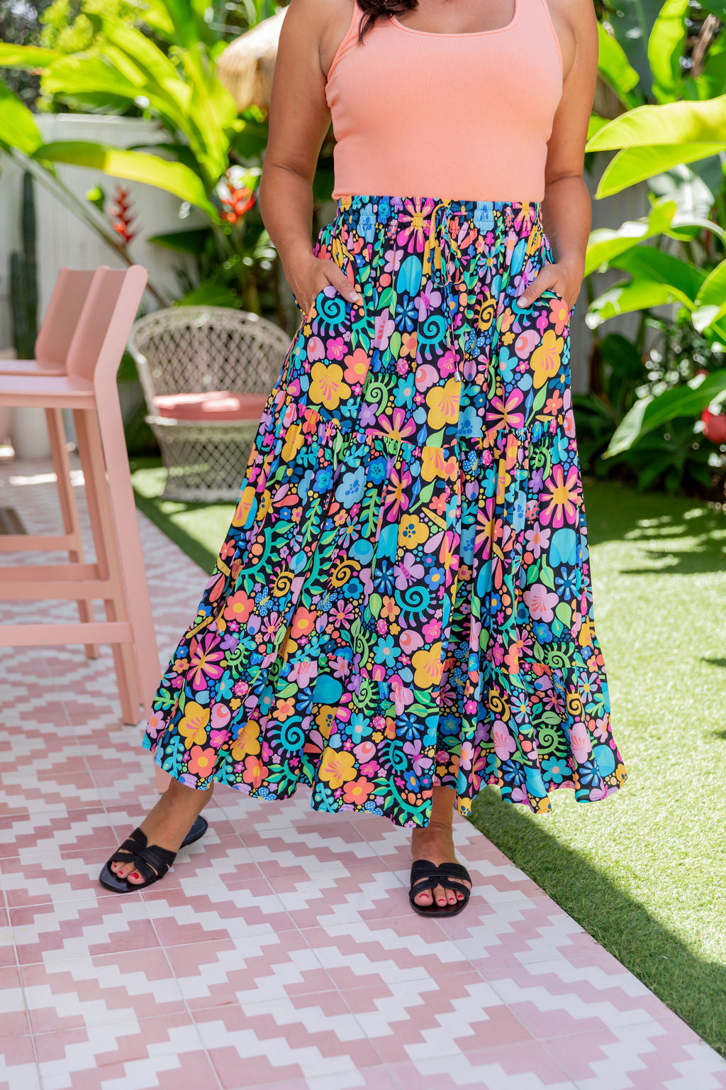 Carrie Skirt in Garden Party by Kasey Rainbow